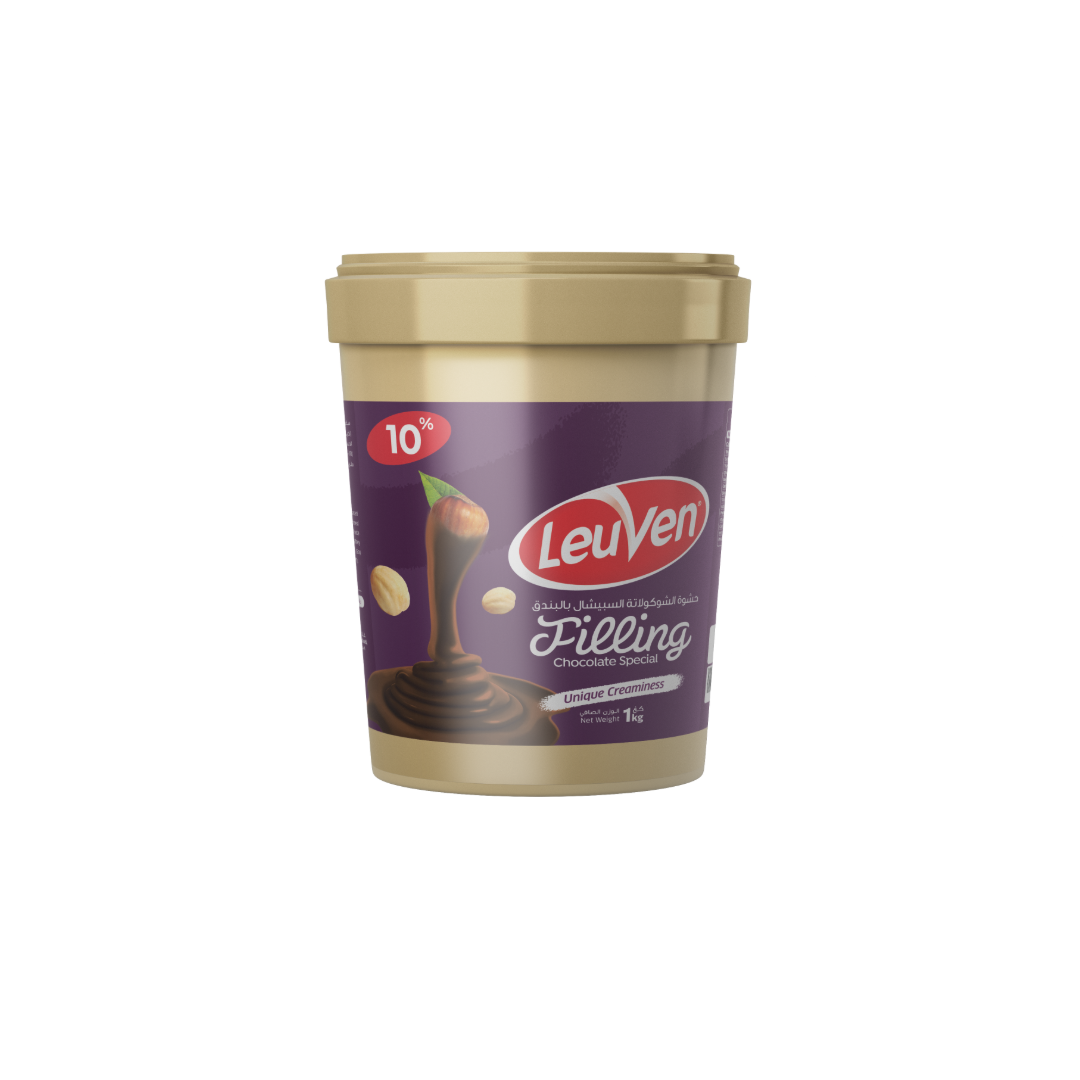 Leuven Chocolate Hazelnut Soft Cream 10%  - 1 KG
