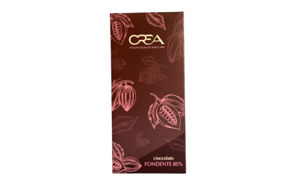 CREA DARK CHOCOLATE BAR  85% 100G 