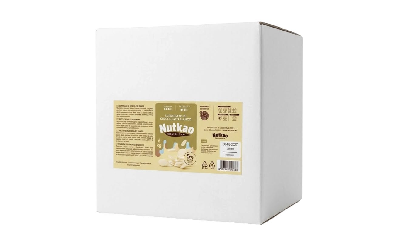 Nutkao White Chocolate Compound Coins 6KG