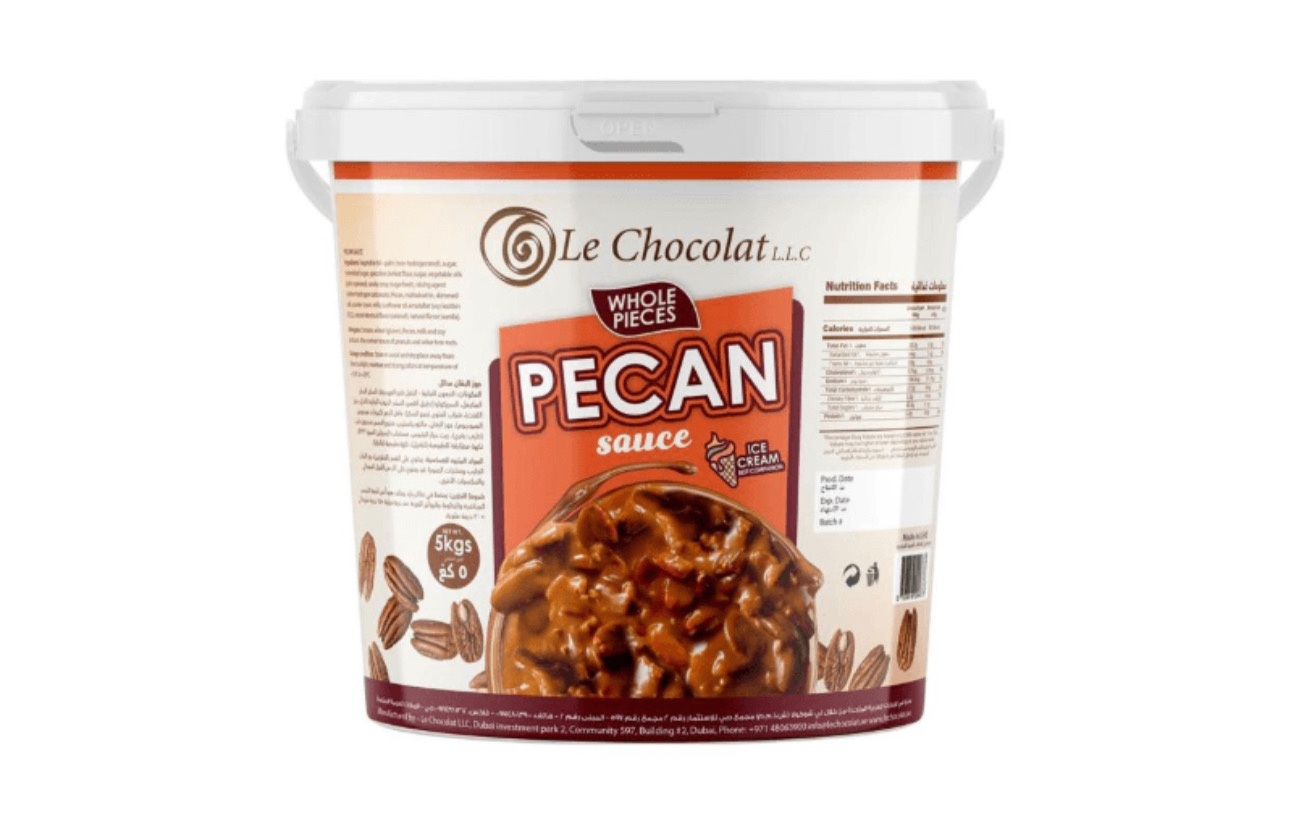 Le Chocolat Pecan Sauce With Pieces 5KG